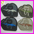 China Eco-Friendly custom 3D rubber PVC patches silicone label for garment label logo bags badge
